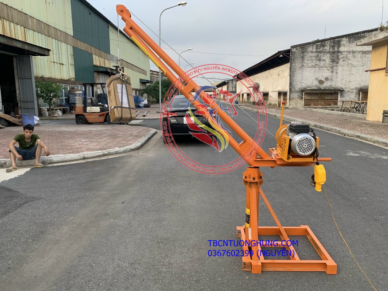 Khung cẩu xoay 500kg 360 độ Taiwan type