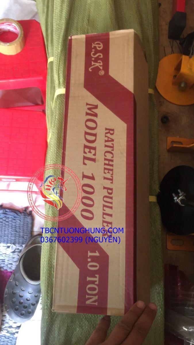 TỜI CÁP LẮC TAY 1 TẤN PSK 1000KG TAIWAN 