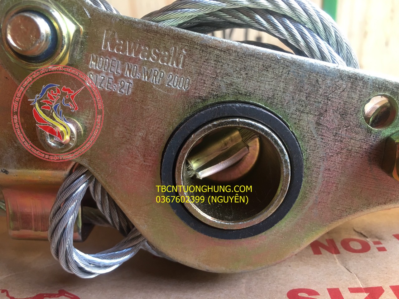 TỜI CÁP LẮC TAY 2 TẤN KAWASAKI WRP-2000