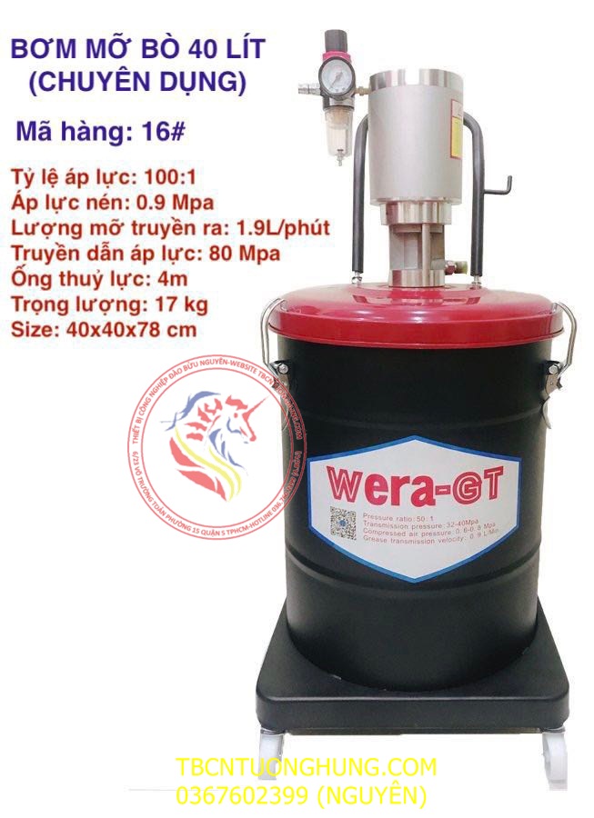 MAY BOM MO BO KHI NEN WERA 40 LIT TAIWAN CHUYEN DUNG 