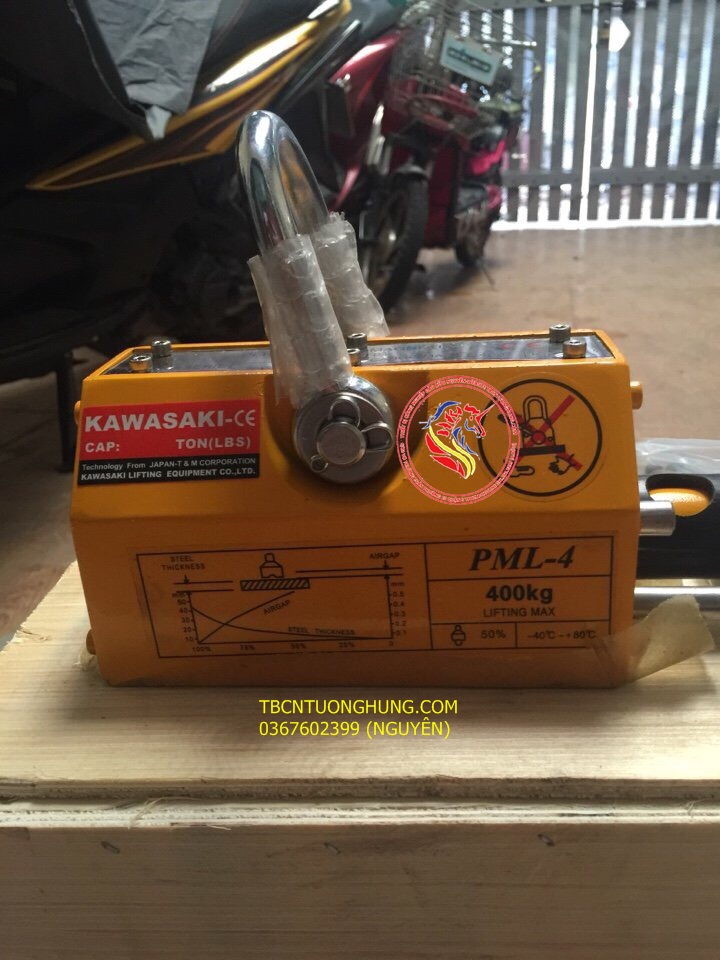  NAM CHÂM NÂNG HÀNG TAY GẠT KAWASAKI 400KG PML4