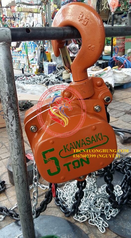 PALANG XICH KEO TAY KAWASAKI 5 TAN 5000KG 3 MET VC5