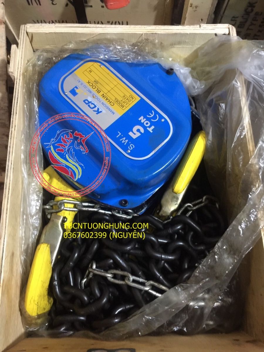 PALANG XICH KEO TAY KCP 5 TẤN 5000KG 3 MÉT