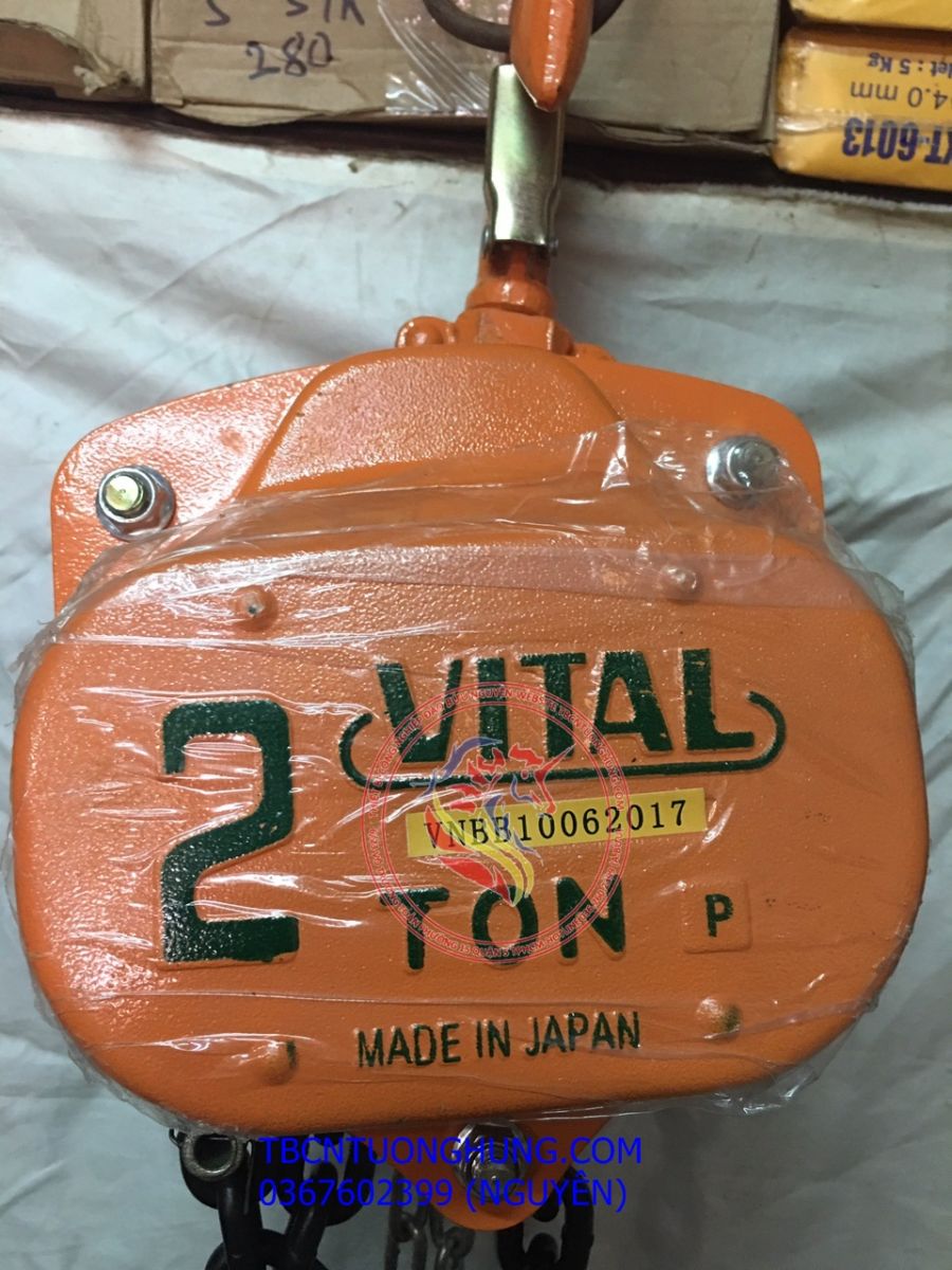 PALANG XÍCH KÉO TAY VITAL 2 TẤN 3 MÉT