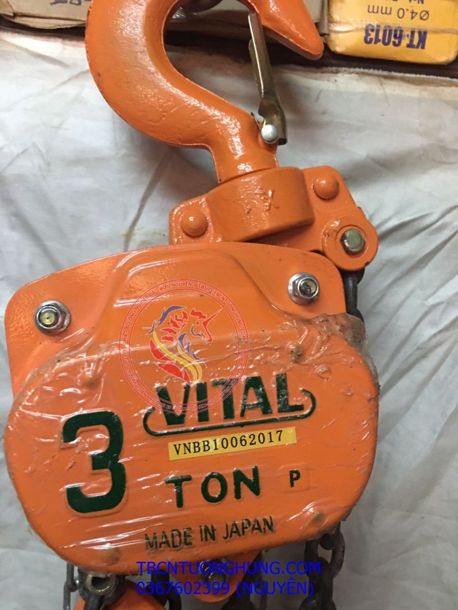 PALANG XÍCH KÉO TAY VITAL 3 TẤN 3 MÉT 