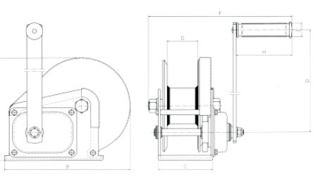 THONG SO TOI CAP QUAY TAY 1200LBS 545KG TAIWAN