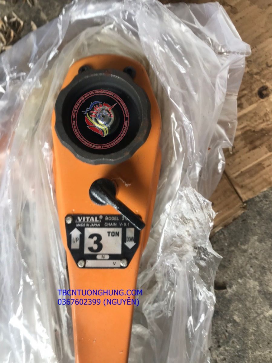  PA LĂNG XÍCH LẮC TAY VITAL 3 TẤN 1,5 MÉT TECHNOLOGY JAPAN TYPE 