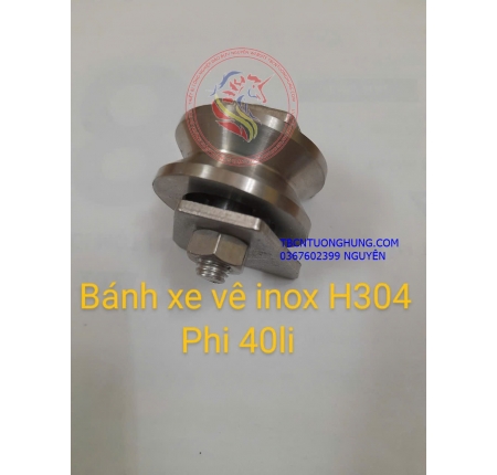 Bánh xe inox 304 rãnh V