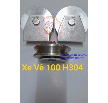 Bánh xe inox 304 rãnh V