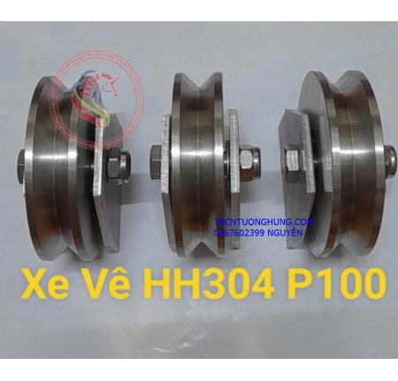 Bánh xe inox 304 rãnh V