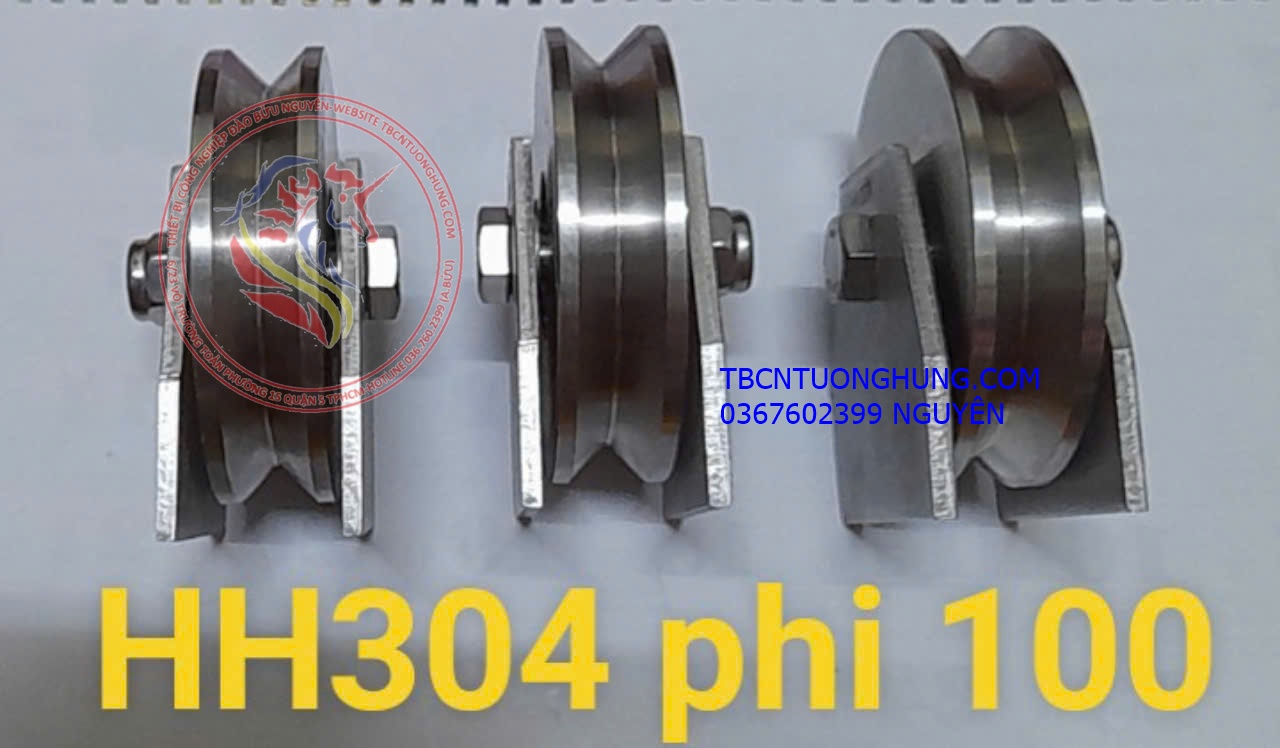 Ròng rọc inox 304 rãnh V H U,bánh xe inox 304 rãnh V H U