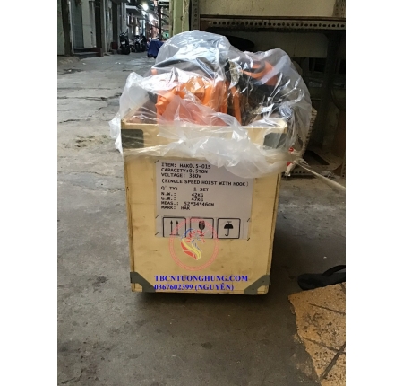 PALANG XÍCH ĐIỆN DI CHUYỂN HAK 0.5 TẤN 500KG TAIWAN