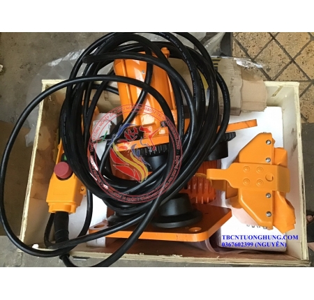 PALANG XÍCH ĐIỆN DI CHUYỂN HAK 0.5 TẤN 500KG TAIWAN