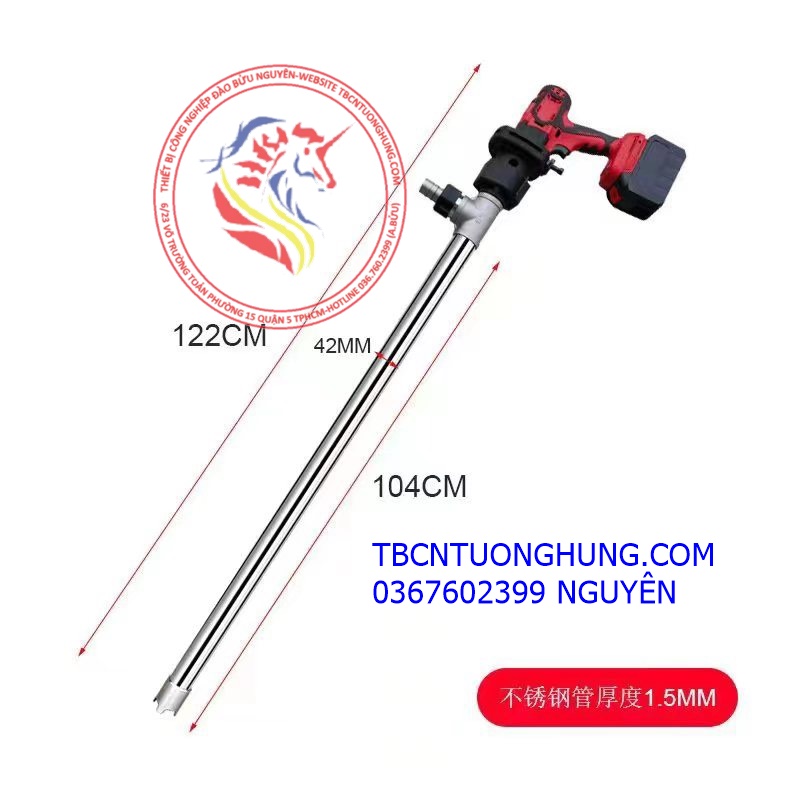 Bơm hóa chất inox thùng phuy bằng pin,bơm hóa chất thùng phuy bằng pin ...