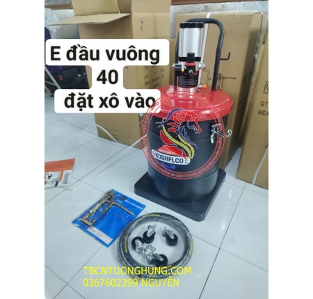 Bơm mỡ bò đầu vuông Koorflco 40 lít