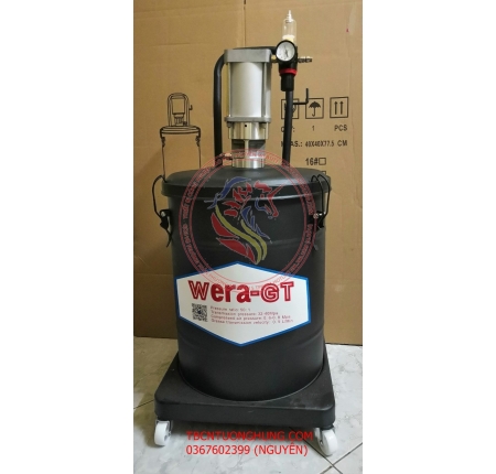 BƠM MỠ BÒ KHÍ NÉN WERA 40 LÍT TAIWAN CAO CẤP