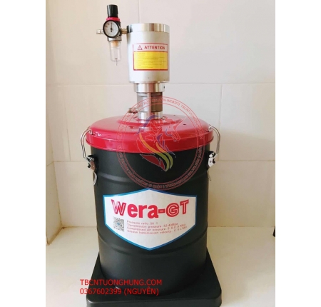 BƠM MỠ BÒ KHÍ NÉN WERA 40 LÍT TAIWAN CAO CẤP