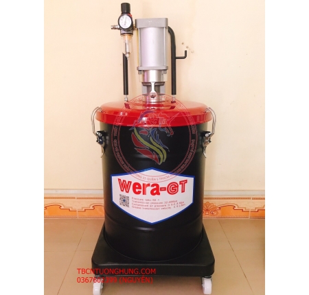 BƠM MỠ BÒ KHÍ NÉN WERA 40 LÍT TAIWAN CAO CẤP