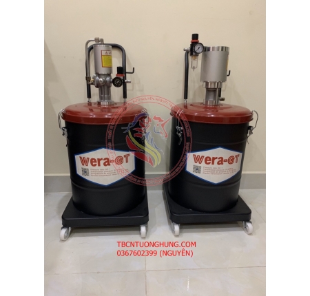 BƠM MỠ BÒ KHÍ NÉN WERA 40 LÍT TAIWAN CAO CẤP