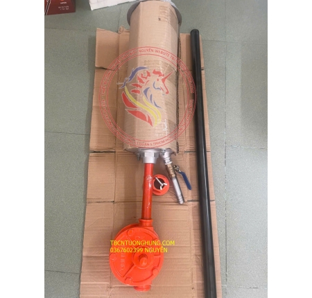 Bơm nhớt quay tay có bình kính 5 lít
