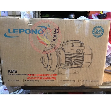 MÁY BƠM NƯỚC INOX LEPONO AMSM70/0.75 1HP TRỤC NGANG 220V