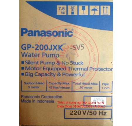 MÁY BƠM NƯỚC PANASONIC GP-200JX (bơm đẩy cao)