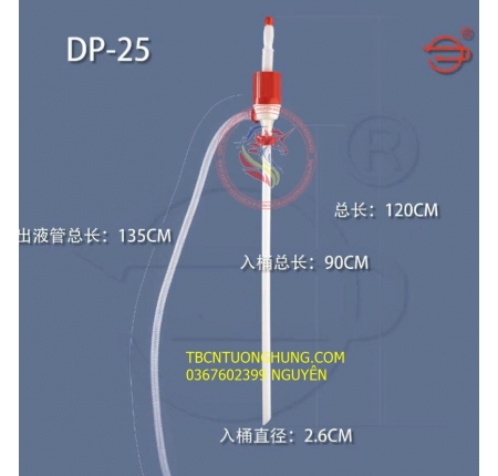 Bơm tay nhựa hóa chất PP25