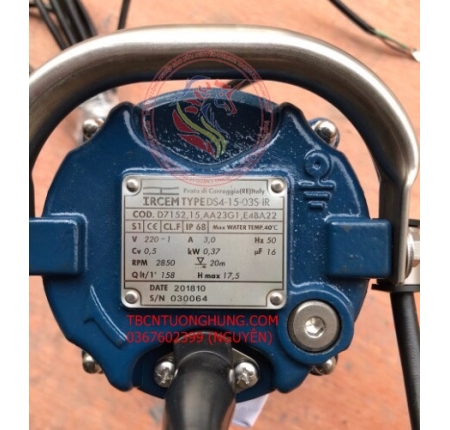 BƠM THẢ CHÌM NƯỚC THẢI HIỆU IRCEM TYPE DS 