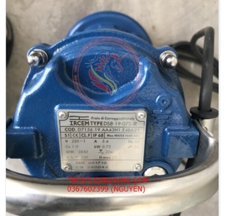 BƠM THẢ CHÌM NƯỚC THẢI HIỆU IRCEM TYPE DS 