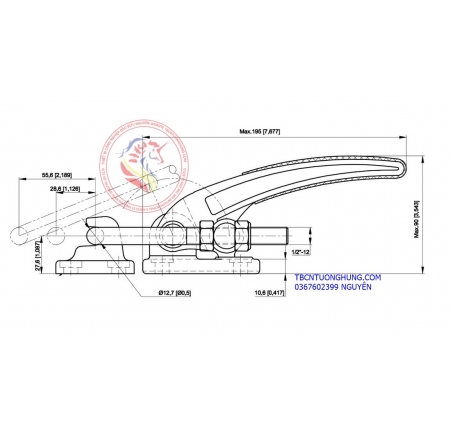 Kẹp định vị GH40380,cam kẹp chốt GH40380