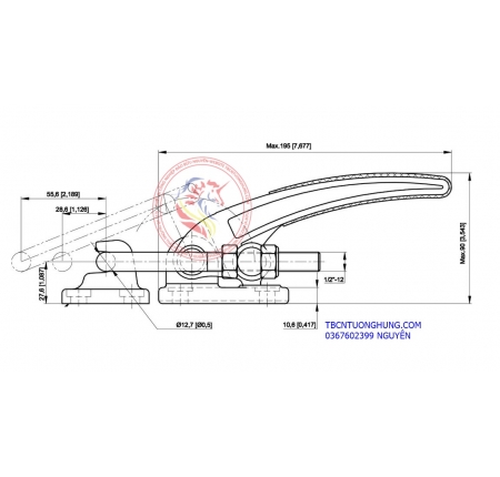 Kẹp định vị inox 304 GH40380ss
