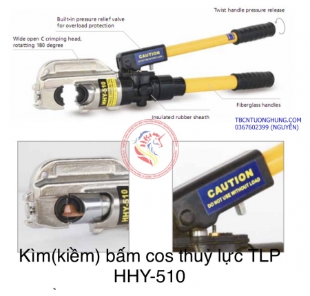 KÌM (KIỀM) BẤM ĐẦU COS THỦY LỰC TLP HHY-510