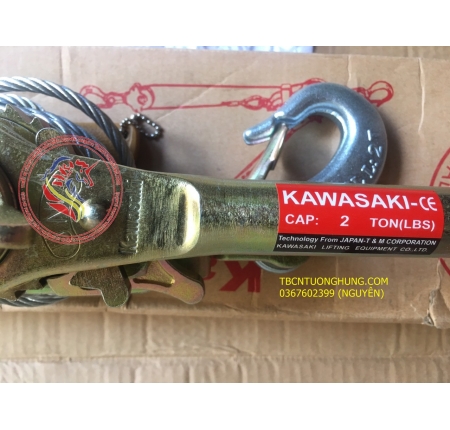 TỜI CÁP LẮC TAY 2 TẤN KAWASAKI WRP-2000