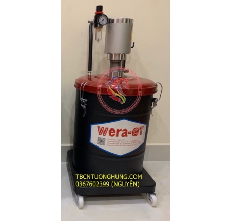 MÁY BƠM MỠ BÒ KHÍ NÉN WERA 40 LÍT CHUYÊN DỤNG TAIWAN