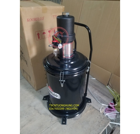 Máy bơm mỡ bò khí nén koorflco 40 lít chuyên dụng taiwan