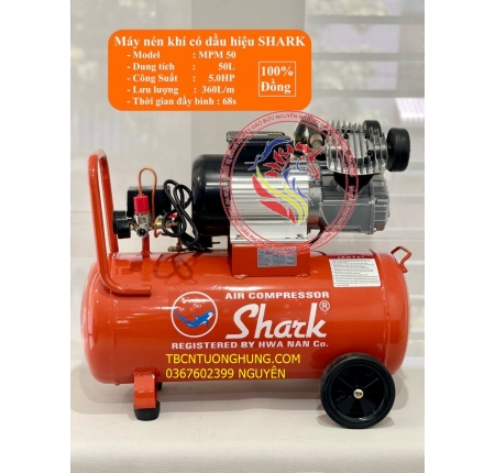 Bơm nén khi Shark MPM 50 5hp 50 lít