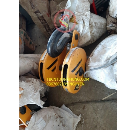 Móc cẩu cáp 5 tấn pully đôi