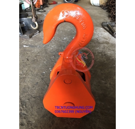 Pully móc cẩu 2 rãnh palang cáp điện china