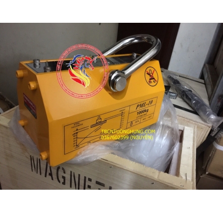 NAM CHÂM NÂNG HÀNG TAY GẠT KAWASAKI 1 TẤN 1000KG PML10