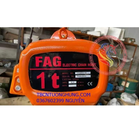 Pa lăng xích điện FAG 1 tấn 2 tấn 380v