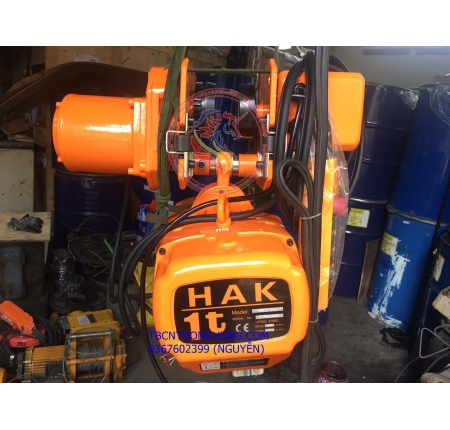 PALANG XÍCH ĐIỆN DI CHUYỂN HAK 1 TẤN 1000KG TAIWAN