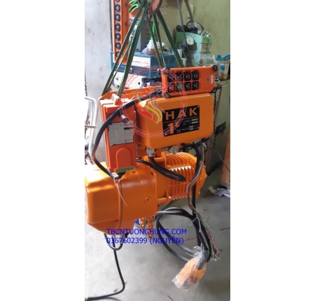 PALANG XÍCH ĐIỆN DI CHUYỂN HAK 1 TẤN 1000KG TAIWAN