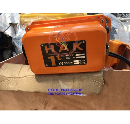 PALANG XÍCH ĐIỆN DI CHUYỂN HAK 1 TẤN 1000KG TAIWAN