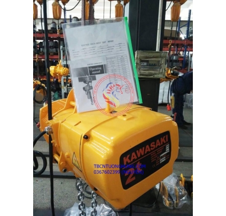 Palang xích điện cố định Kawasaki 2 tấn 6 mét