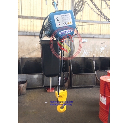 Pa lăng xích điện Kukdong 2 tấn KD-1 Korea Hàn Quốc