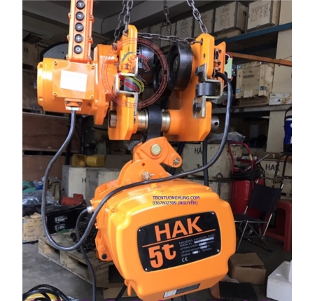 PALANG XÍCH ĐIỆN DI CHUYỂN HAK 5 TẤN 5000KG TAIWAN