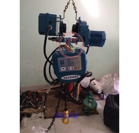 Pa lăng xích điện di chuyển Kukdong 0,5 tấn KD-1 Korea Hàn Quốc