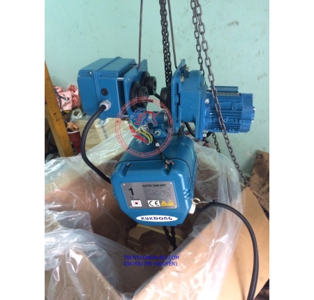 Pa lăng xích điện di chuyển Kukdong 1 tấn KD-1 Korea Hàn Quốc
