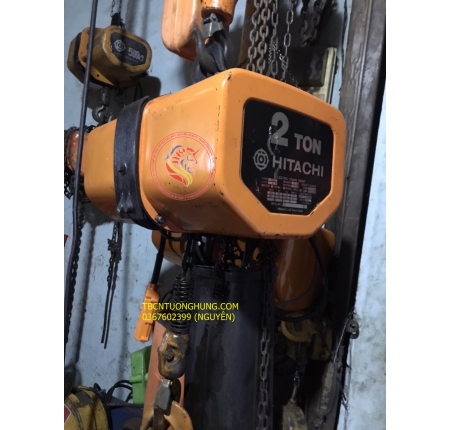 PALANG XÍCH ĐIỆN HITACHI 2 TẤN 2000KG JAPAN NHẬT CŨ