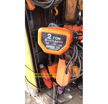 PALANG XÍCH ĐIỆN HITACHI 2 TẤN 2000KG JAPAN NHẬT CŨ